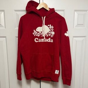 Roots Red Canada Hoodie Sweater XL
